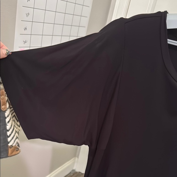 Chico's Classic Black Short Sleeve Slinky Tee - Picture 3 of 10